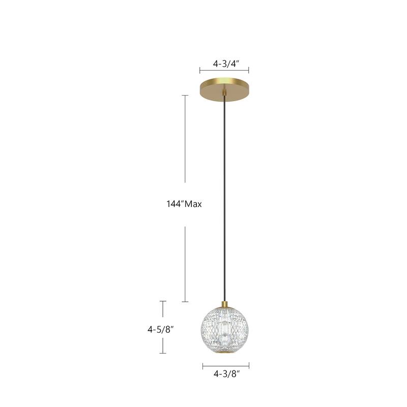 Alora Lighting PD321201 Marni 4" Wide LED Mini Pendant
