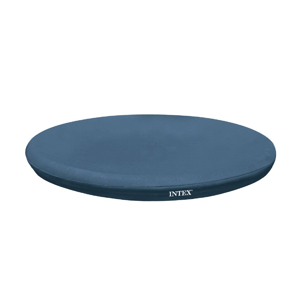 Intex 28022E 11.3 Foot Easy Set Swimming Pool Debris Cover Tarp, Blue - 6.5