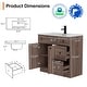 preview thumbnail 28 of 112, 36"/48"/60"/72" Bathroom Vanity Set with Sink & Faucet