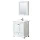 Option White / White Quartz Top / Polished Chrome