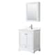 Option White / White Quartz Top / Polished Chrome