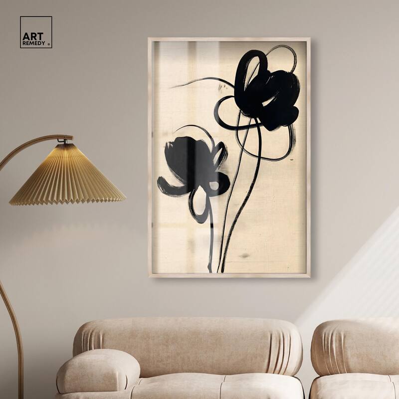 Florals in the Minimal I Shadowbox by Art Remedy