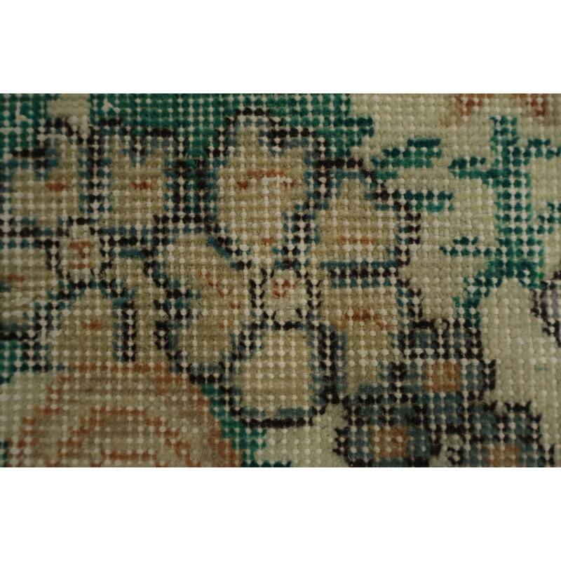 Hand Knotted Oriental 100% Wool Carpet Transitional Floral Beige & Ivories Anatolian Area Rug - 6' 7'' X 3' 10''