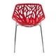 preview thumbnail 52 of 74, Asbury Stackable Dining Chair with Chrome Legs Side Chair with Modern Cut-Out Design Backrest