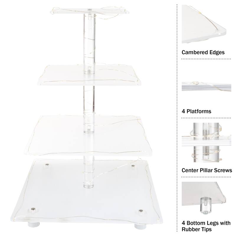Great Northern Party Cupcake Stand with Lights - Multicolor