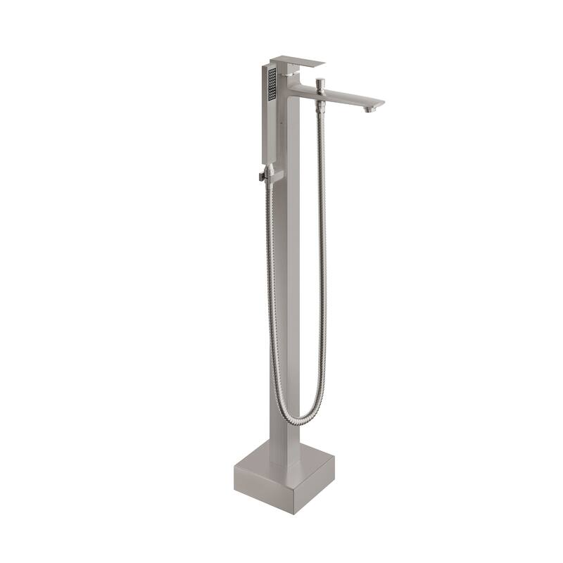 CASAINC Single-Handle Freestanding Floor-Mount Roman Tub Faucet Bathtub Filler with Hand Shower