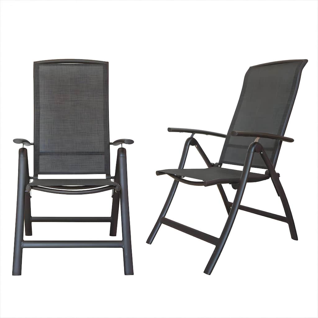 Folding Patio Chairs Set of 2