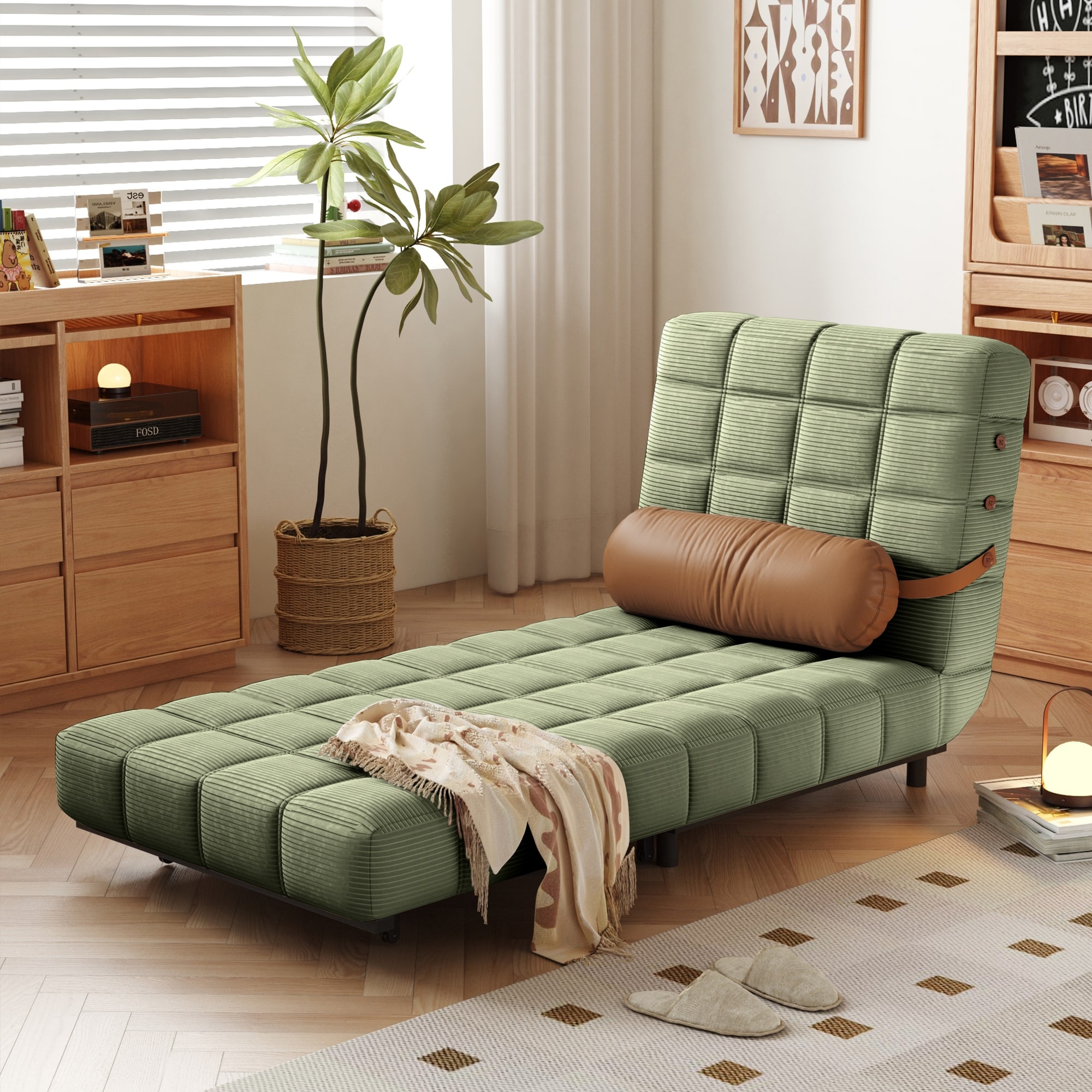 JASIWAY Convertible Sleeper Sofa Bed Chair - Overstock - 41014711