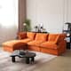 Modular Sectional Fabric Sofa,Extra Large L Shaped Couch with Reversible Chaise Modular Sectional Couch