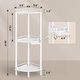 preview thumbnail 16 of 14, Corner Shower Caddy - 9.6"D x 9.6"W x 30.9"H