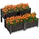 preview thumbnail 12 of 10, Costway Set of 4 Raised Garden Bed Elevated Flower Vegetable Herb Grow - See Description
