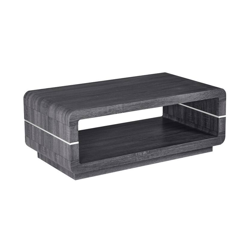Best Quality Furniture Modern High Gloss Coffee Table and End Table - CoffeeTable - Walnut