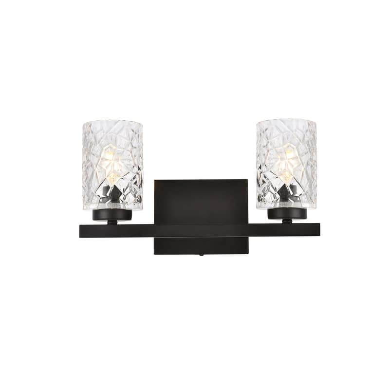 Elegant Lighting LD7026W14 Cassie 2 Light 14" Wide Vanity Light