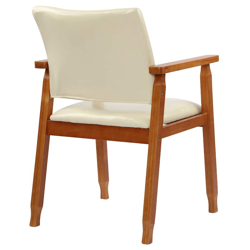 Walnut Upholstered Dining Chairs Solid Wood Arm Chair