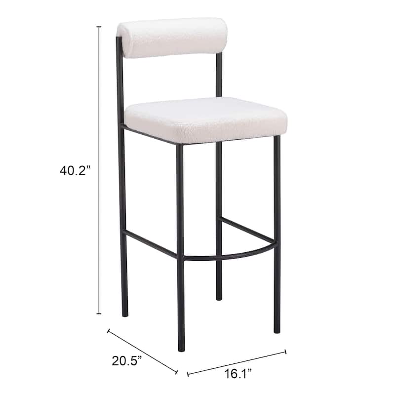 Livorno Barstool Ivory