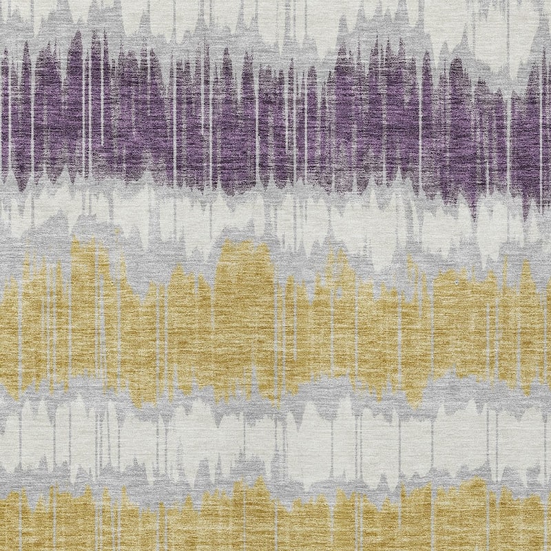 HomeRoots Striped Transitional Rectangle Outdoor Rug