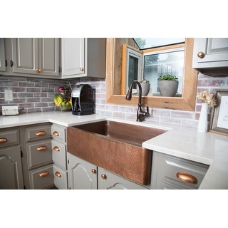 Sinkology Adams 33" Farmhouse Apon Front Sink in P