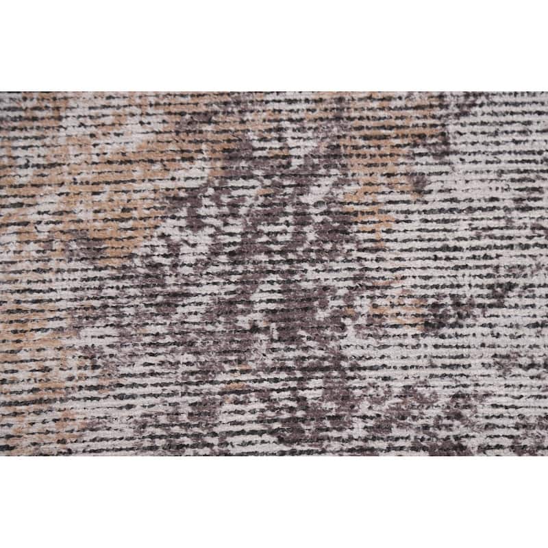 Beige Modern Area Rug Handmade Wool Carpet - 8'0"x 11'4"