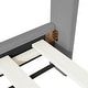 preview thumbnail 36 of 52, Bedroom Velvet Fabric Bed Frame with Classic Semi-circle Shaped Headboard and Metal Legs, Upholstered Platform Bed for Kids