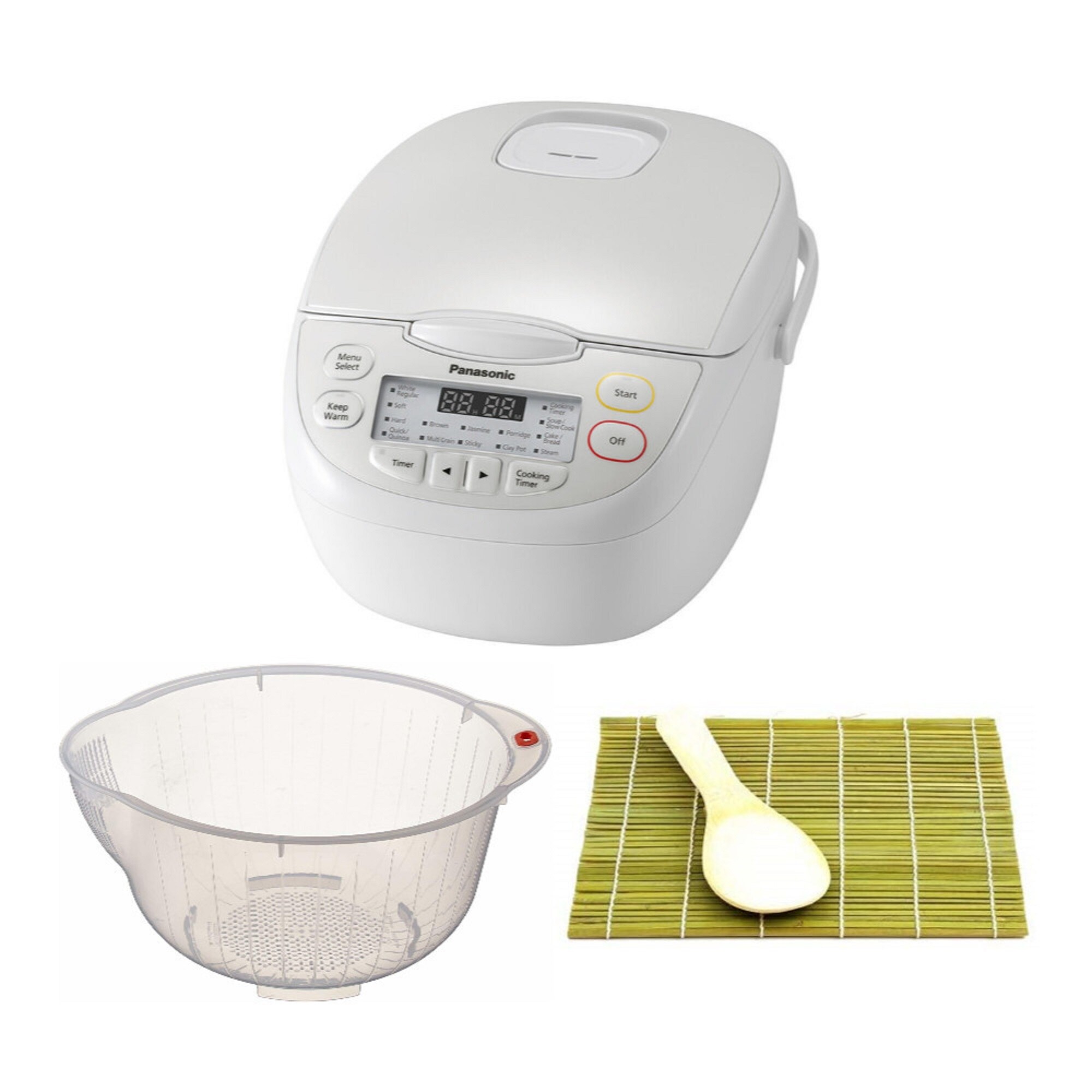 Panasonic SR-CN108 5-Cups Rice and Grains Multi-Cooker (White