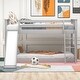 preview thumbnail 2 of 4, Twin over Twin Size Bunk Bed with Convertible Slide and Ladder