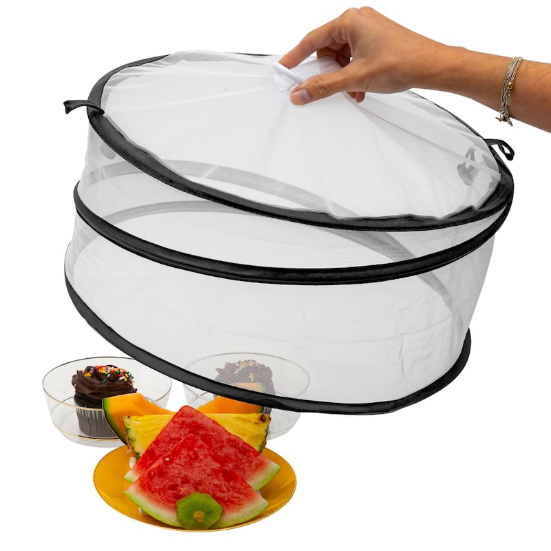 Kitchen Details 2 Pack Pop-Up Food Cover - 14.57" x 14.57" x 7.09"