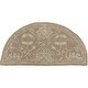 preview thumbnail 12 of 14, Livabliss Caesar Traditional Paisley Area Rug Taupe - 2' x 4' Half-Circle - Hearth