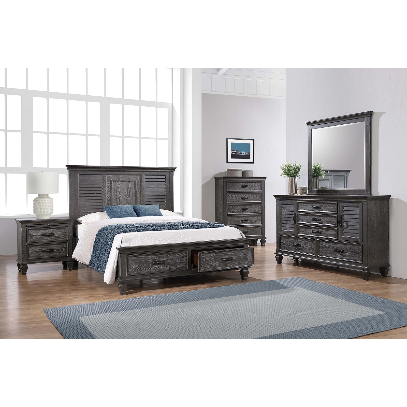 Weathered grey deals bedroom set