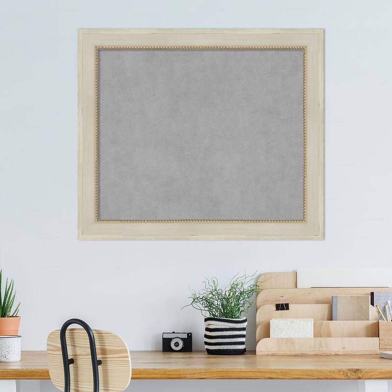Amanti Art Parthenon Cream Framed Magnetic Board