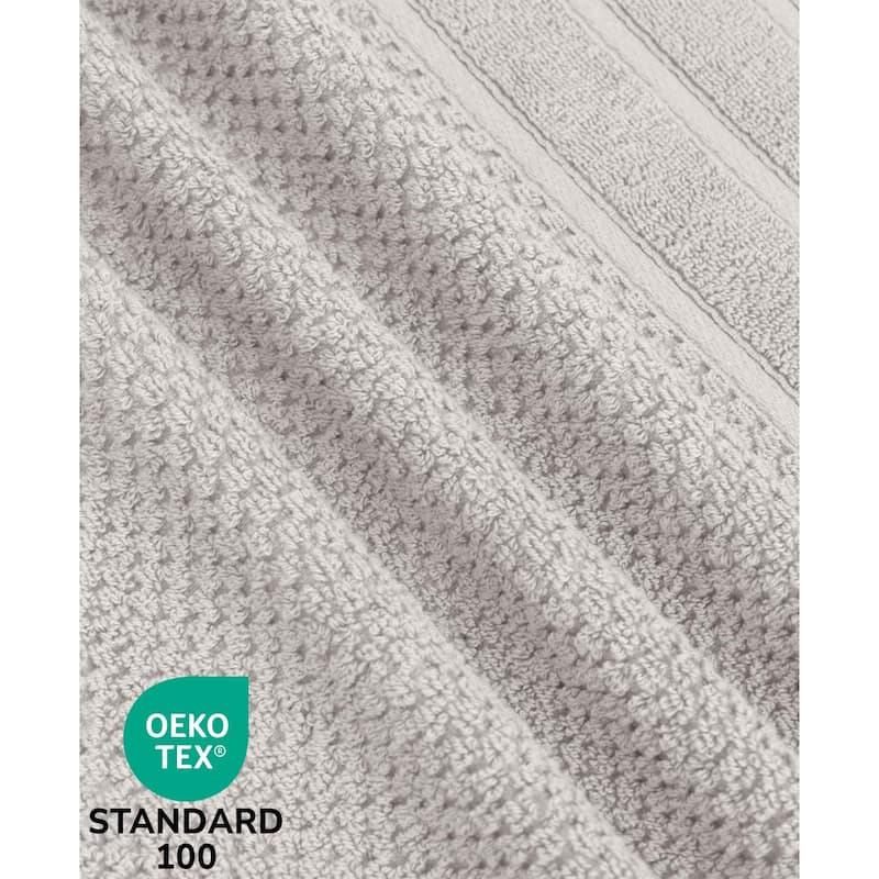 Feather and Stitch NY 650 GSM Premium Cotton 6 Piece Towel Set Super Absorbent Quick Dry Spa Quality