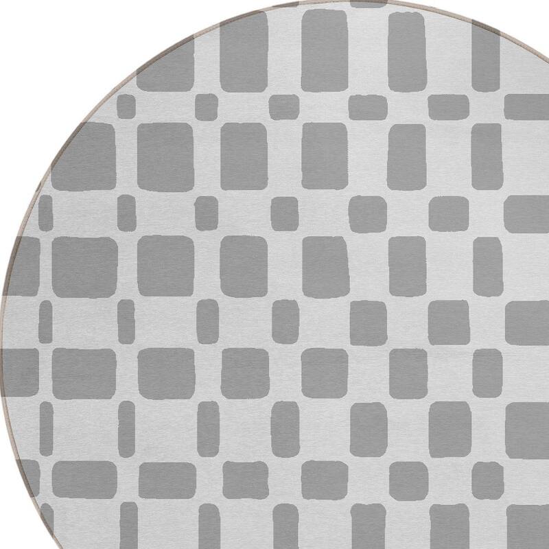 HomeRoots Geometric Transitional Rectangle Outdoor Rug