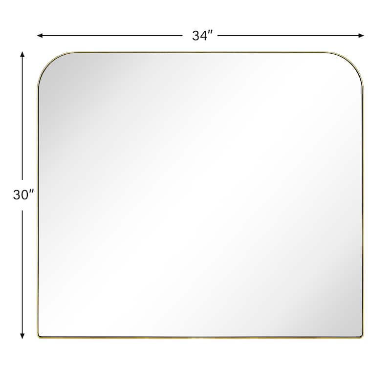 TEHOME Decole Arch Metal Wall Mirror
