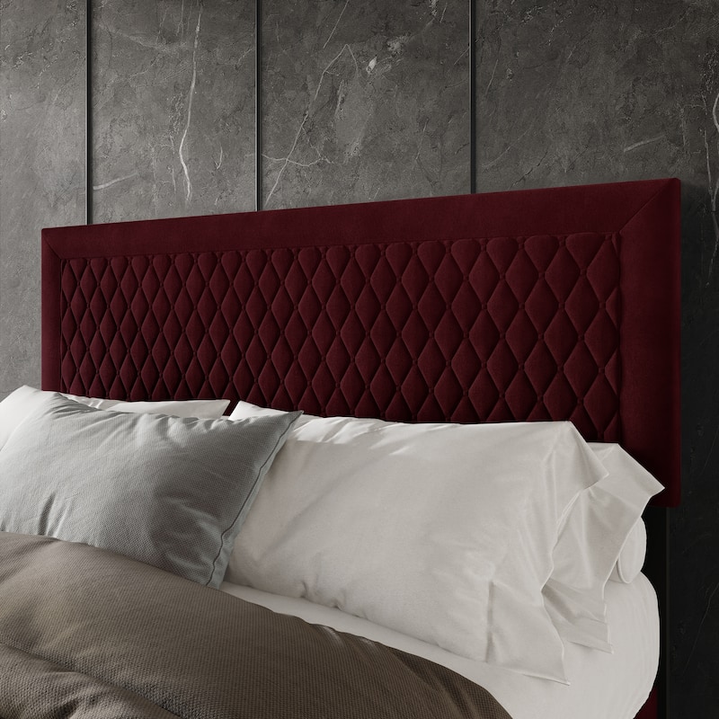 CraftPorch Transitional Velvet Upholstered Headboard
