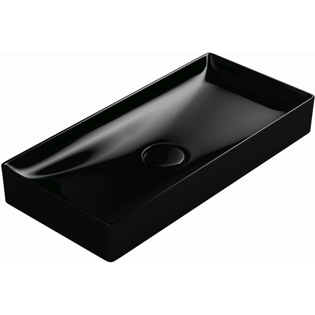 WS Bath Collections Vision 29-1/2" Ceramic Vessel Bathroom Sink