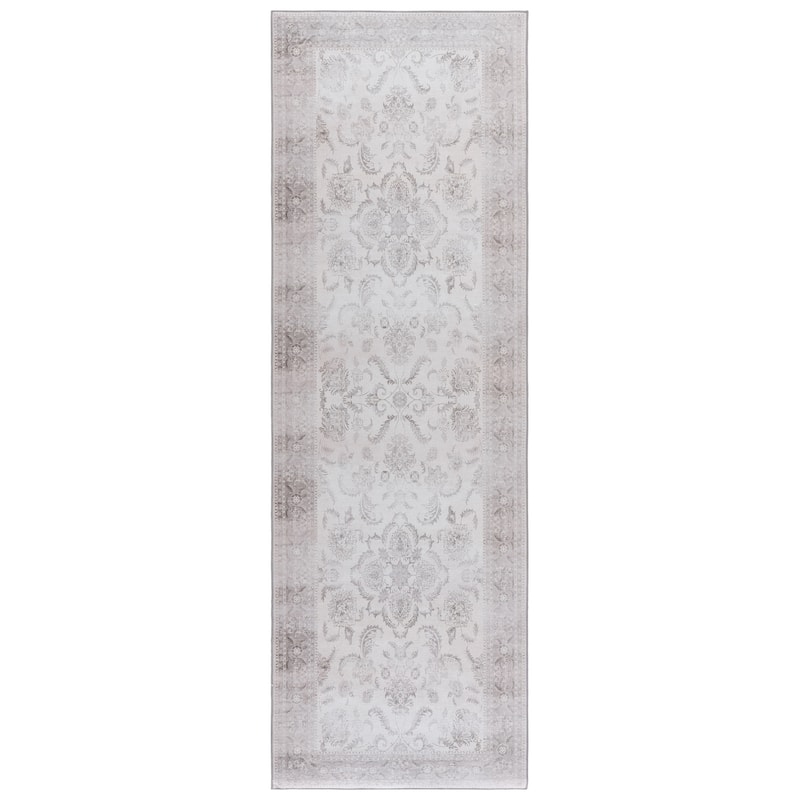 SAFAVIEH Tucson Batya Machine Washable & Slip Resistant Rug - 2'6" x 8' Runner - Beige