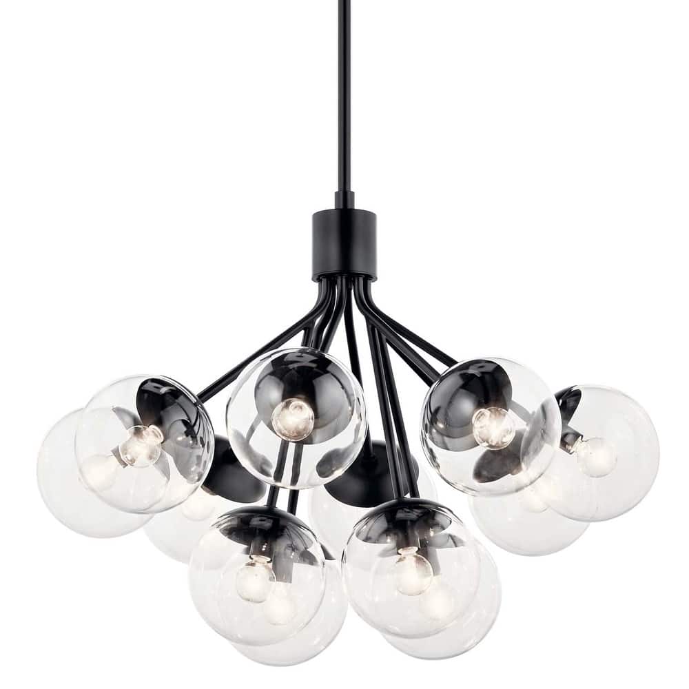 Kichler 52701CLR Silvarious 12 Light 30" Wide Chandelier with Clear