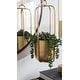 preview thumbnail 10 of 8, Kate and Laurel Nobrey Metal Hanging Planter Set - 2 Piece