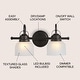 preview thumbnail 69 of 113, Shirley Metal/Glass LED Vanity Light, by JONATHAN Y