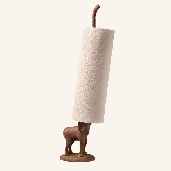 Shop Black Friday Deals On Art Artifact Elephant Paper Towel Toilet Paper Holder Cast Iron Dispenser Brown Overstock 21165866