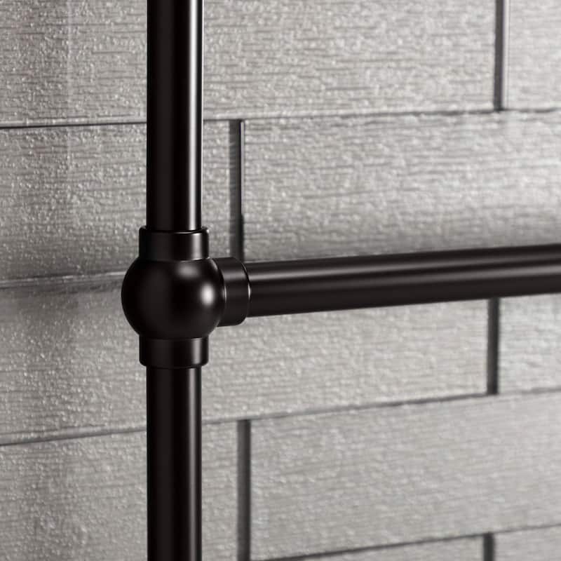 Maximilien 30 in. Wall Mount Towel Rack in Brushed Brass