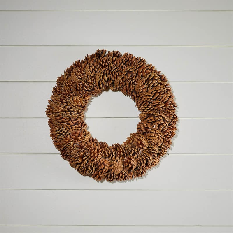 Pine cone Artificial Christmas Wreath - 18” - Unlit