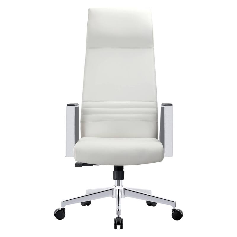 LeisureMod Aleen High-Back Office Chair with Swivel and Tilt