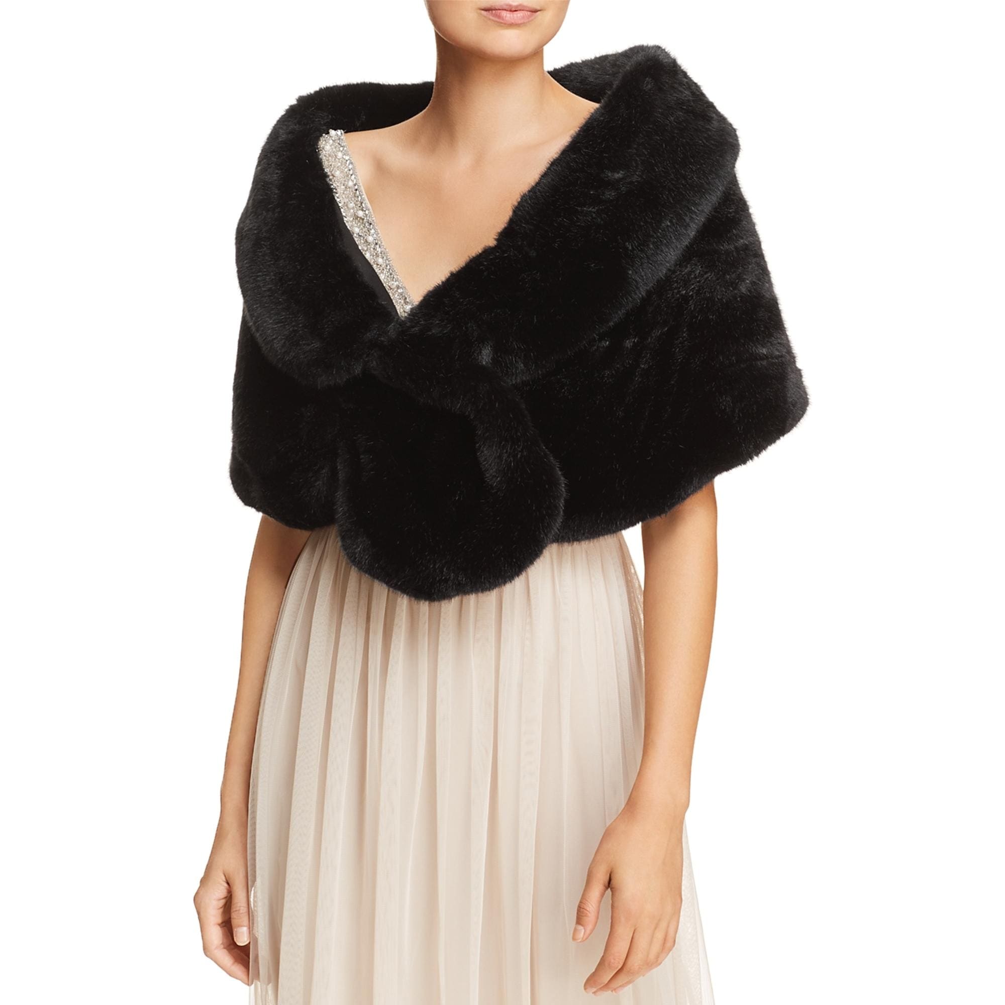 womens fur wrap
