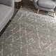preview thumbnail 16 of 23, Nuloom Nieves Moroccan Diamond Tassel Area Rug 5'3" x 7'7" - Silver