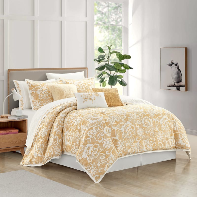 Nanshing Shiloh 11 Piece Floral Comforter Set