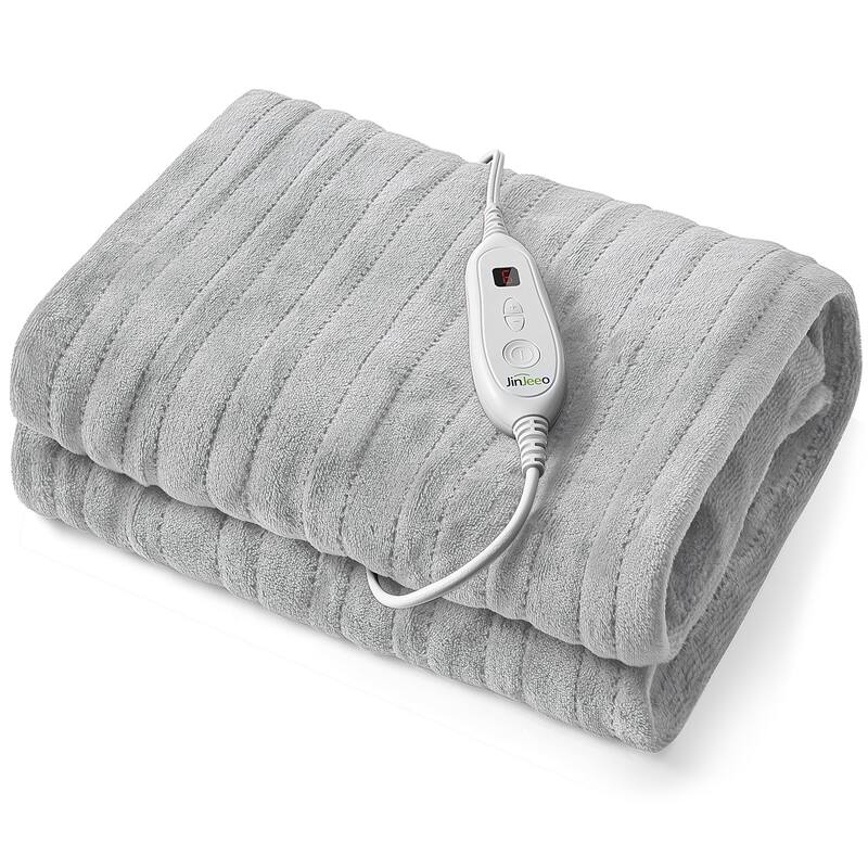 Flannel Electric Heated Blanket With Controller