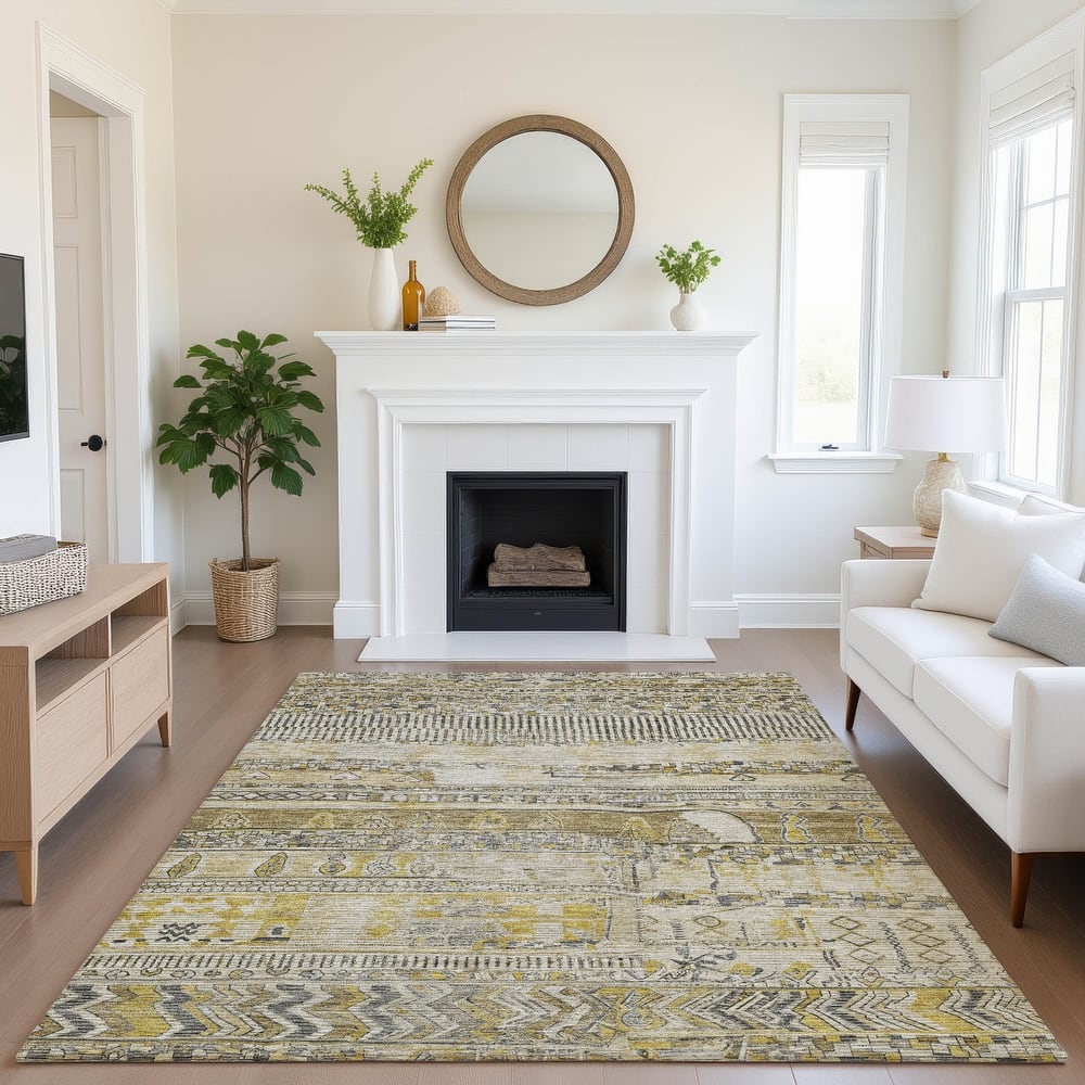 Premium Washable Super Soft Modern Global Mayfield Rug