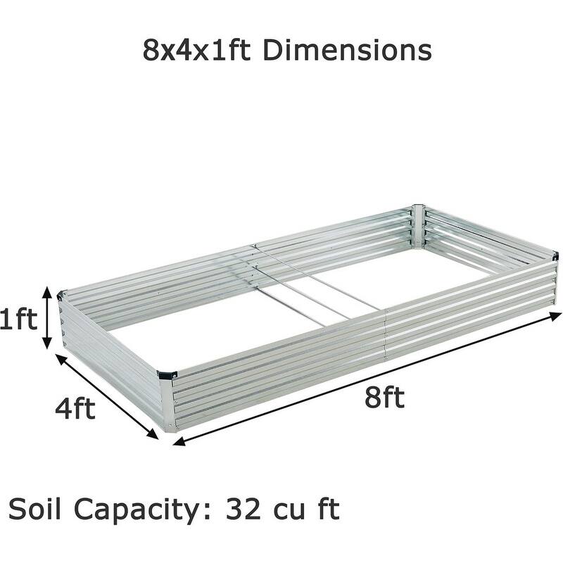Galvanized Raised Garden Bed,Outdoor Planter