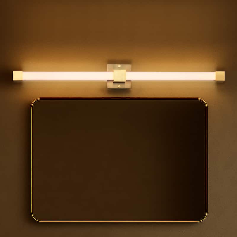 Brightwyn 35 Inch LED Vanity Brushed Brass Finish - Brushed Brass