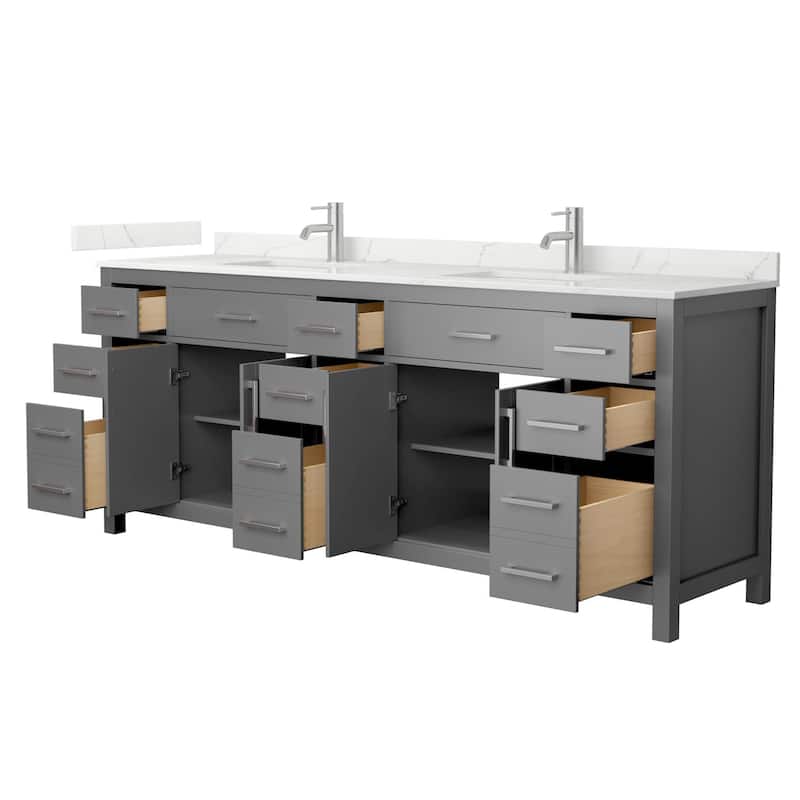 Wyndham Collection WCG2424-84D-QTZ-UNSMXX Beckett 84" Free Standing